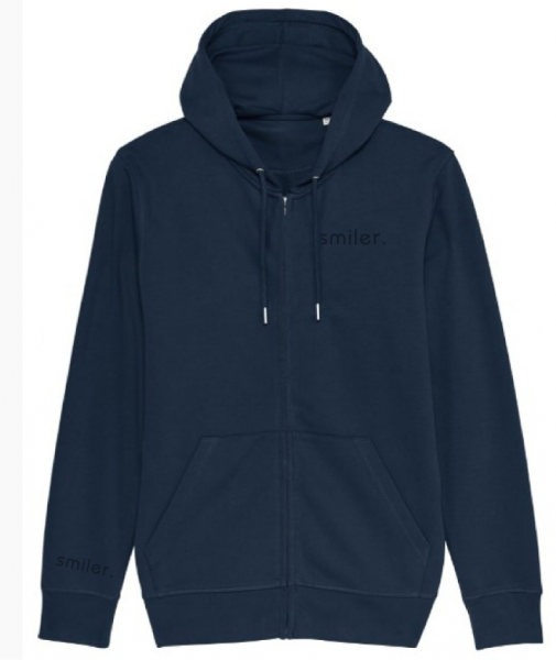 Sweatshirtjacke "Sticklogo" - navy