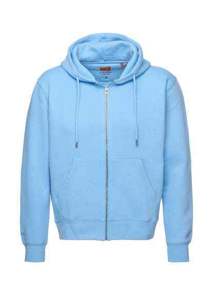 smiler. Zipjacke &quot;grin.&quot; mit Label-Stickerei - hellblau