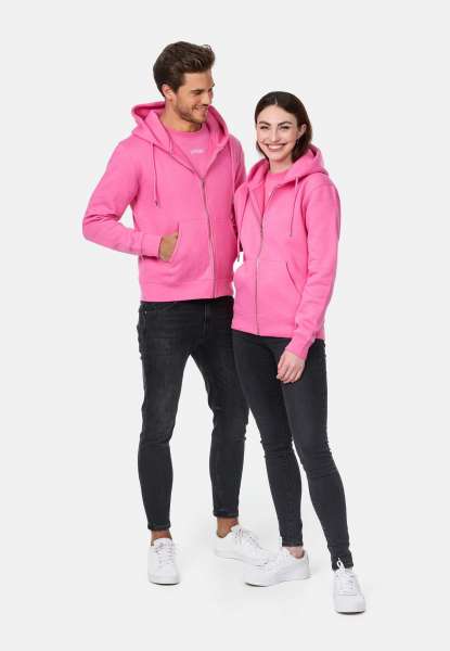 smiler. Zipjacke &quot;grin.&quot; mit Label-Stickerei - pink
